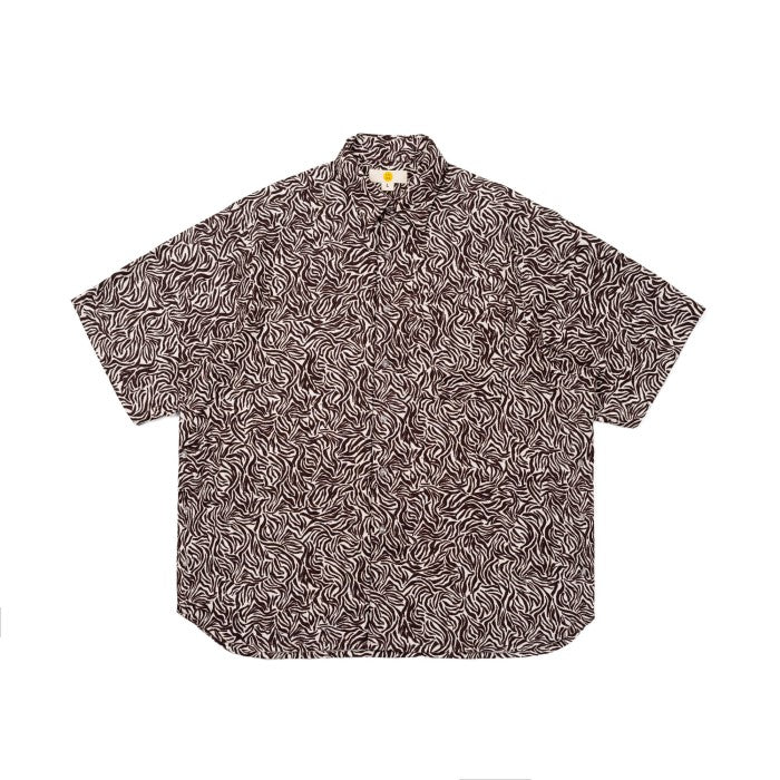 NAKANO SHIRT PATTERN BROWN WHITE TNOI