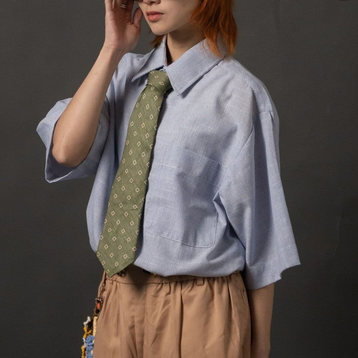 NAKANO SHIRT STRIPES BLUE TNOI