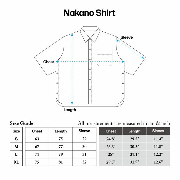 NAKANO SHIRT PATTERN BROWN WHITE TNOI