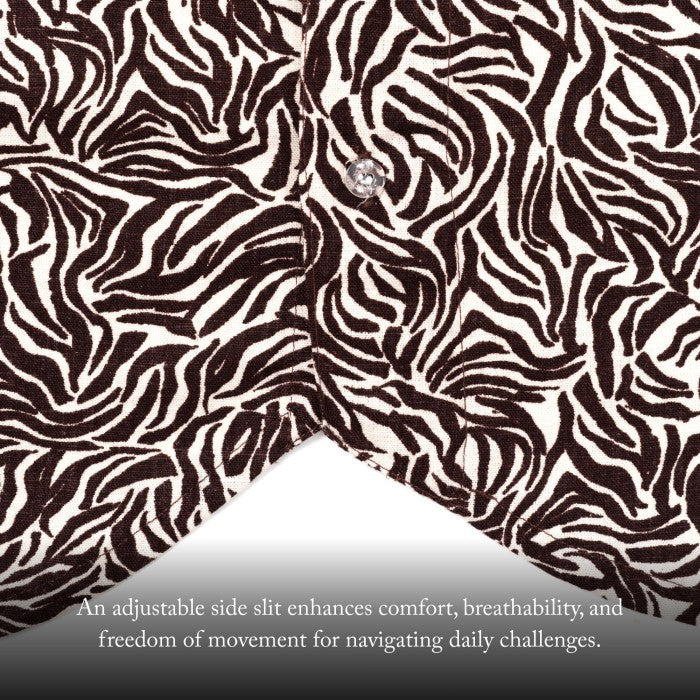 NAKANO SHIRT PATTERN BROWN WHITE TNOI