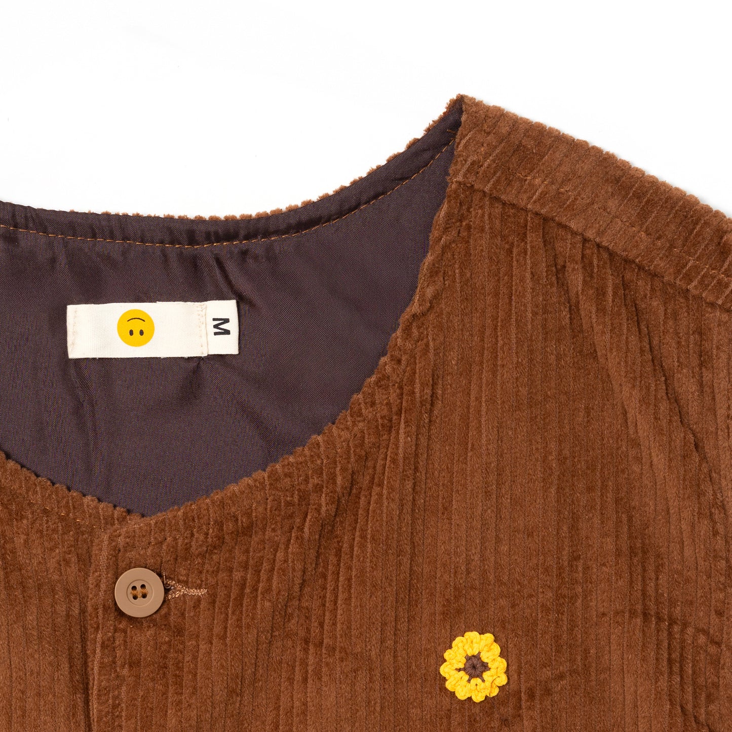 DEMUSAN VEST CORDUROY BROWN TNOI