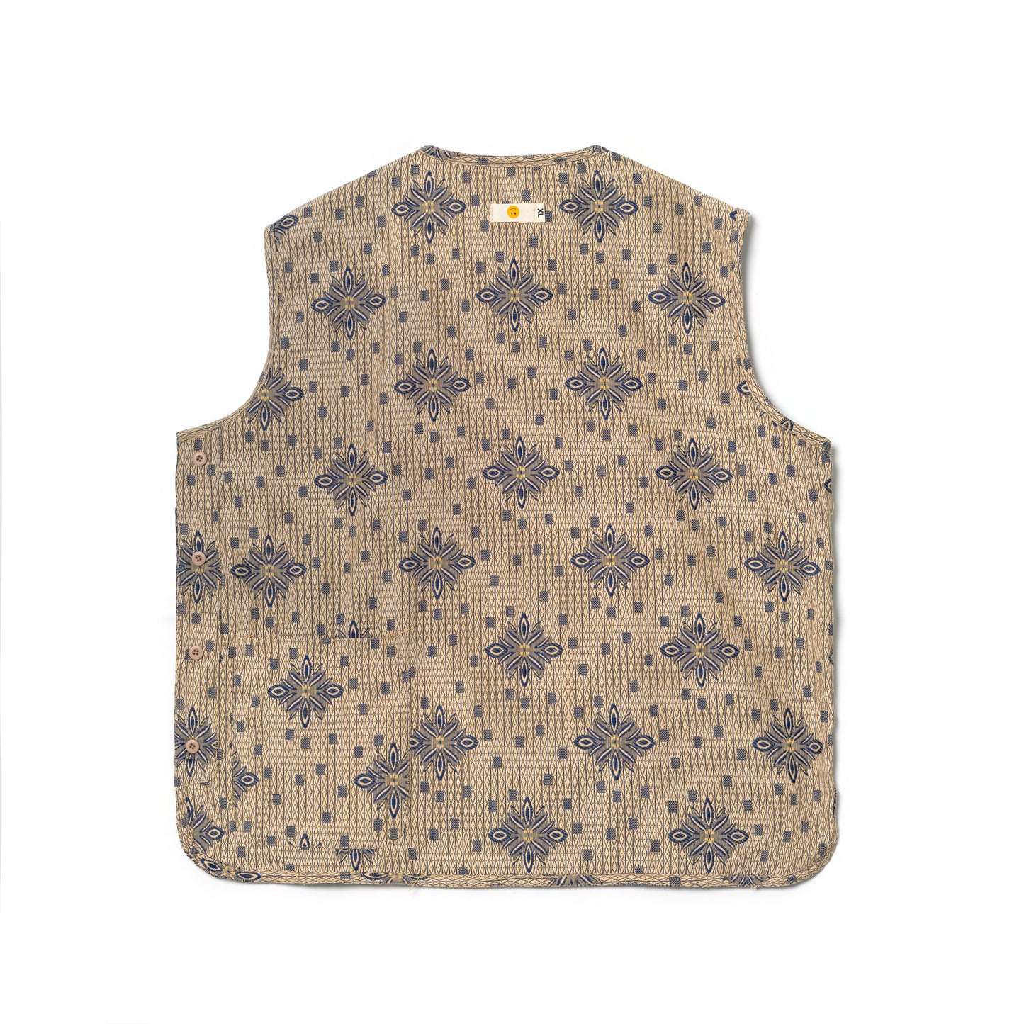 DORU VEST ANTIQUE BLUE CREAM TNOI
