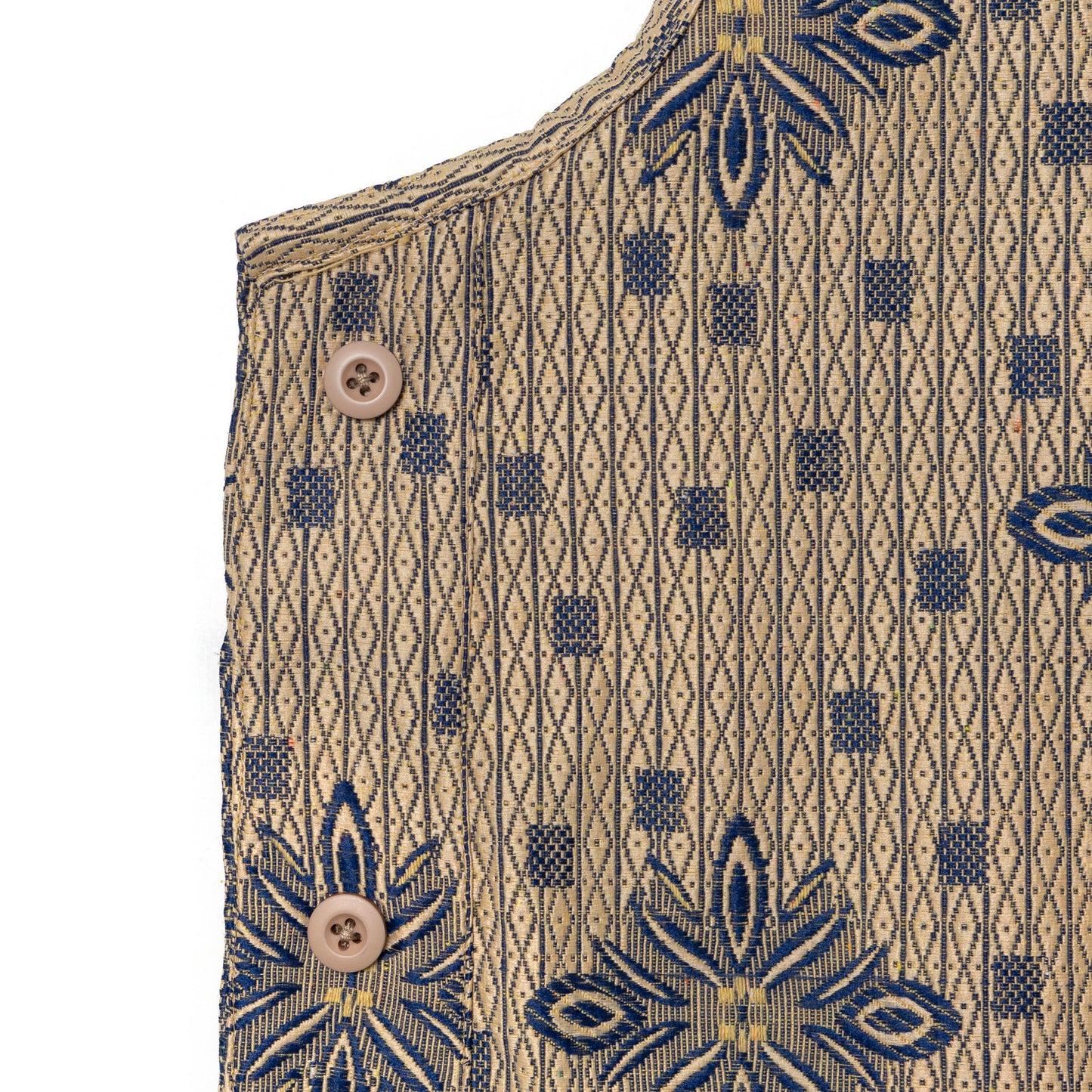 DORU VEST ANTIQUE BLUE CREAM TNOI