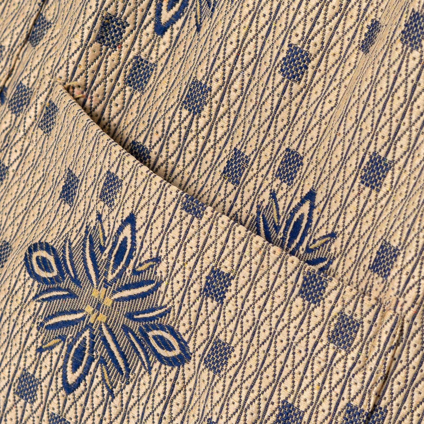 DORU VEST ANTIQUE BLUE CREAM TNOI