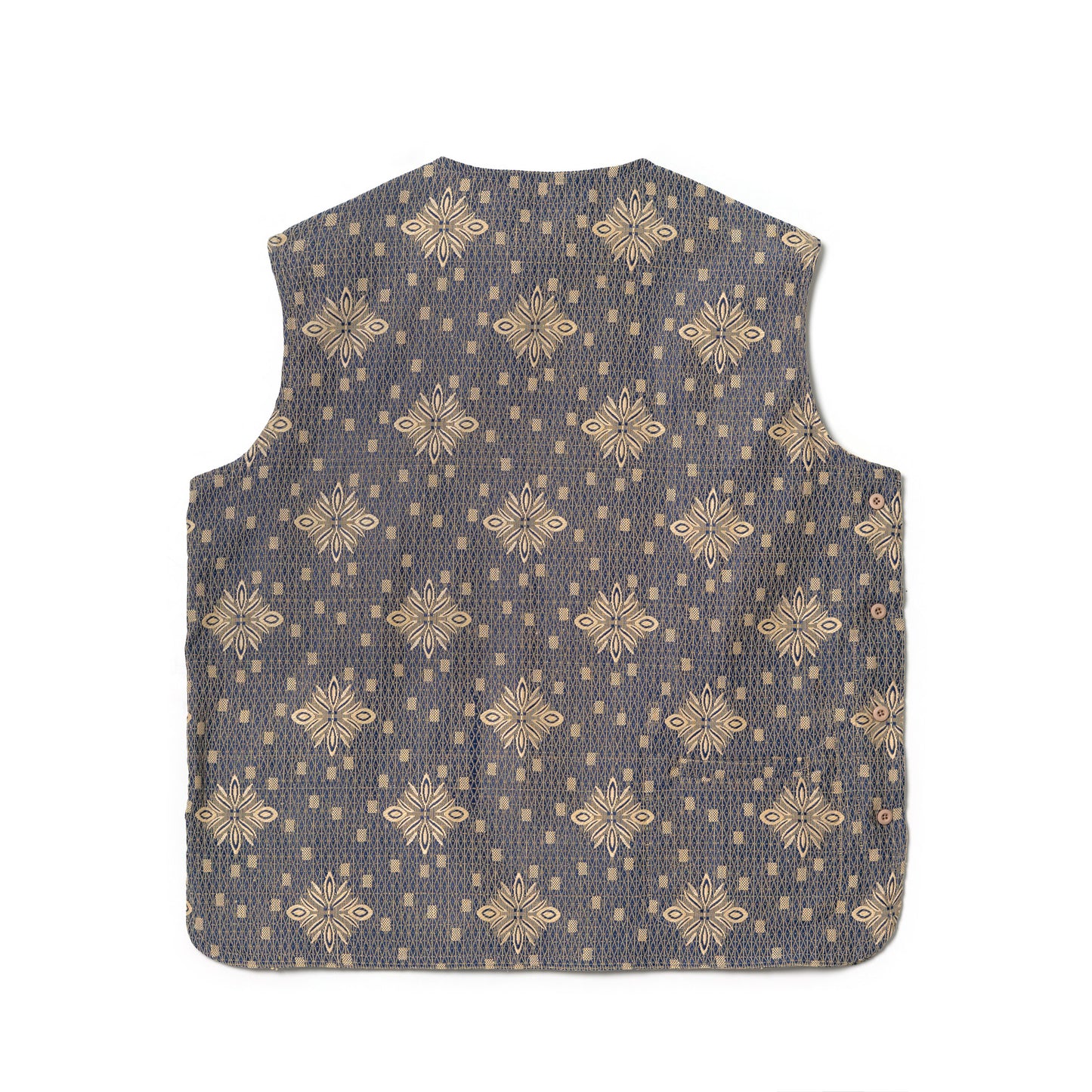 DORU VEST ANTIQUE BLUE CREAM TNOI