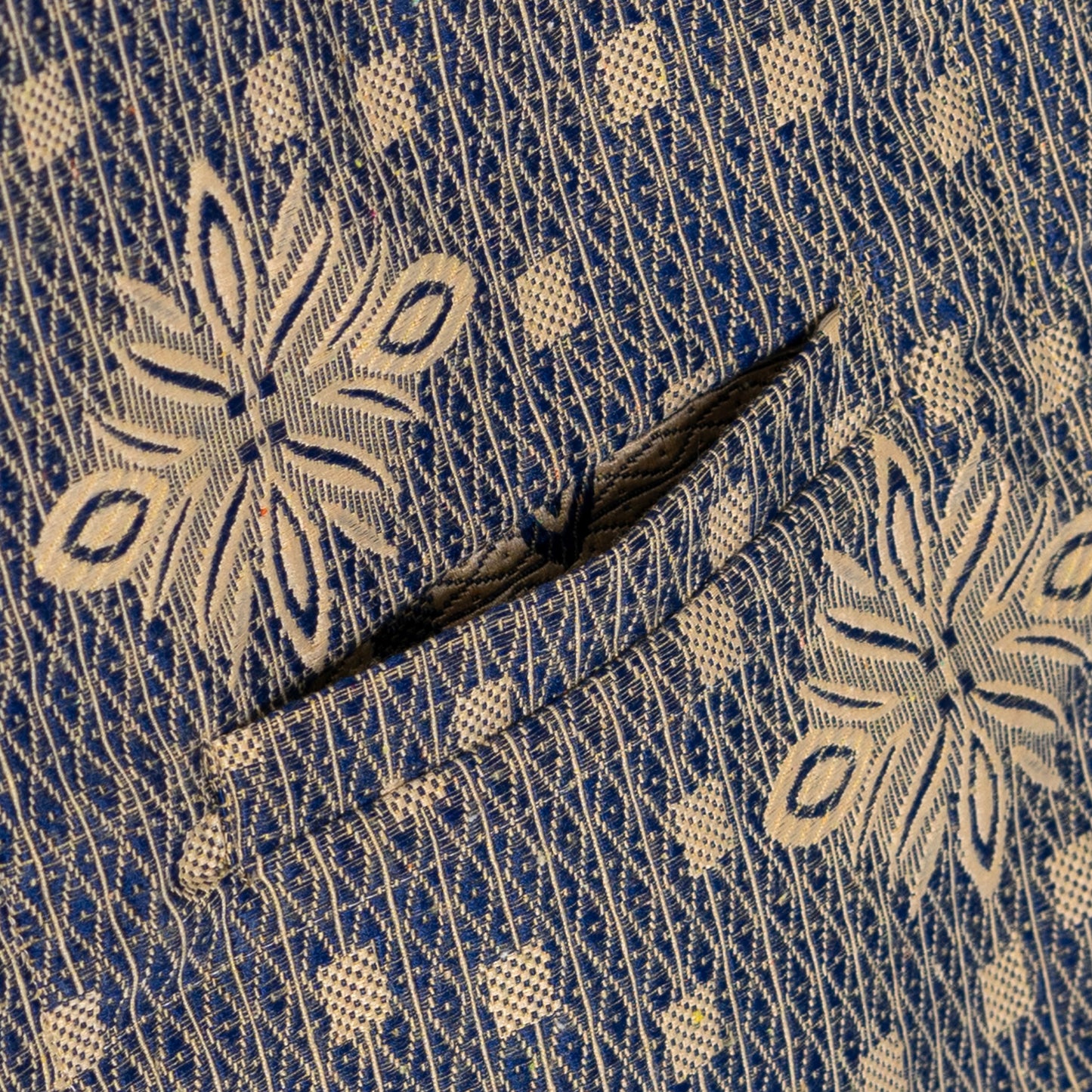 DORU VEST ANTIQUE BLUE CREAM TNOI