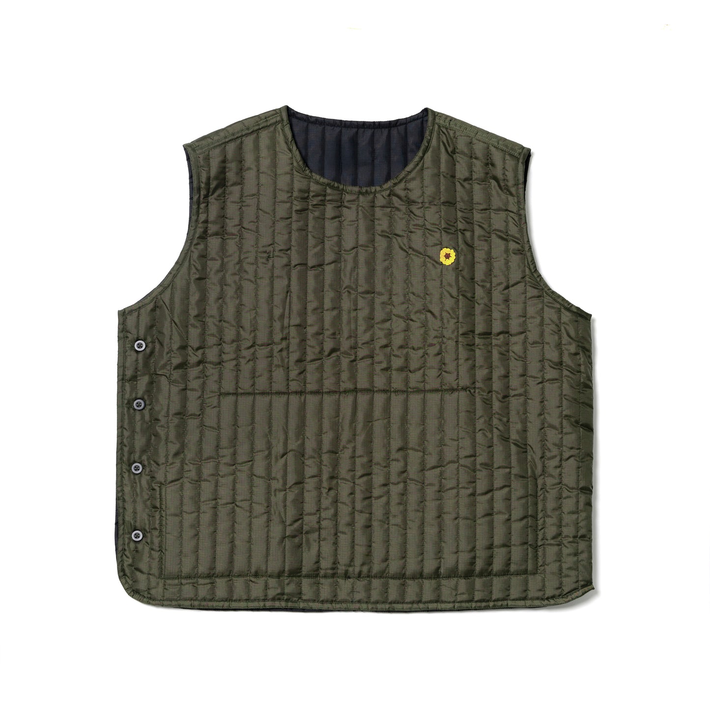 DORU VEST QUILTED OLIVE TNOI