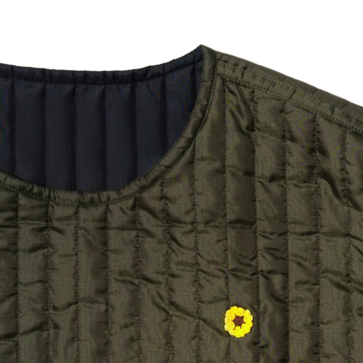 DORU VEST QUILTED OLIVE TNOI