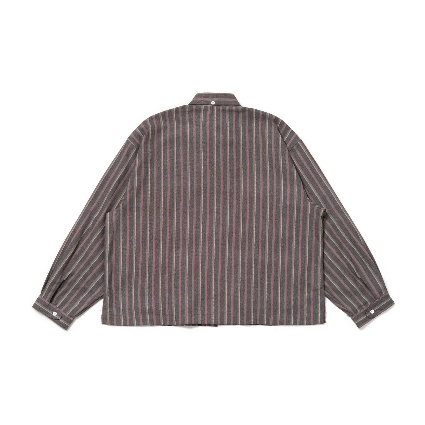 LEPA SHIRT L/S SEMI WOOL STRIPES GRAY