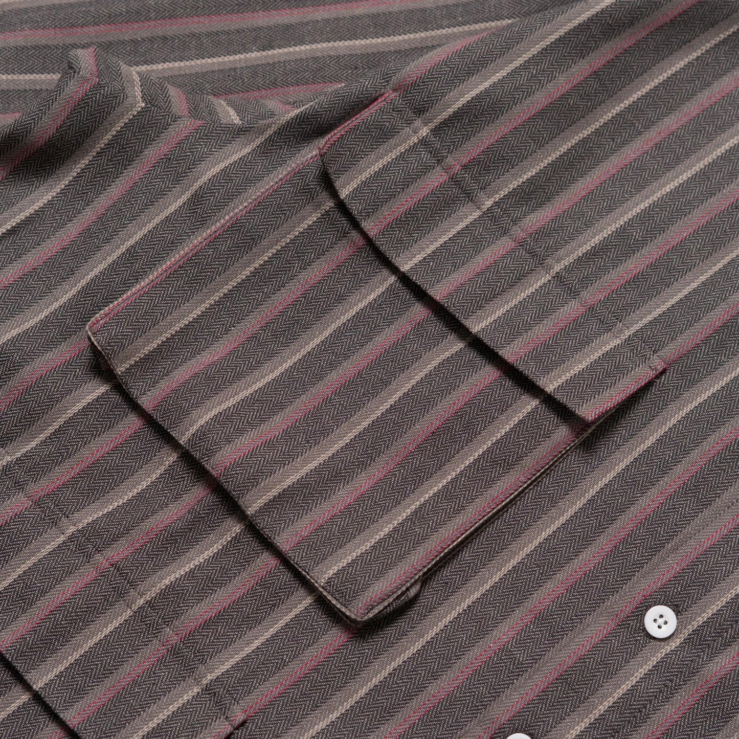 LEPA SHIRT L/S SEMI WOOL STRIPES GRAY