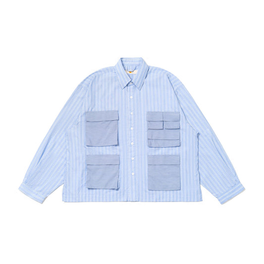 LEPA SHIRT L/S STRIPES BLUE