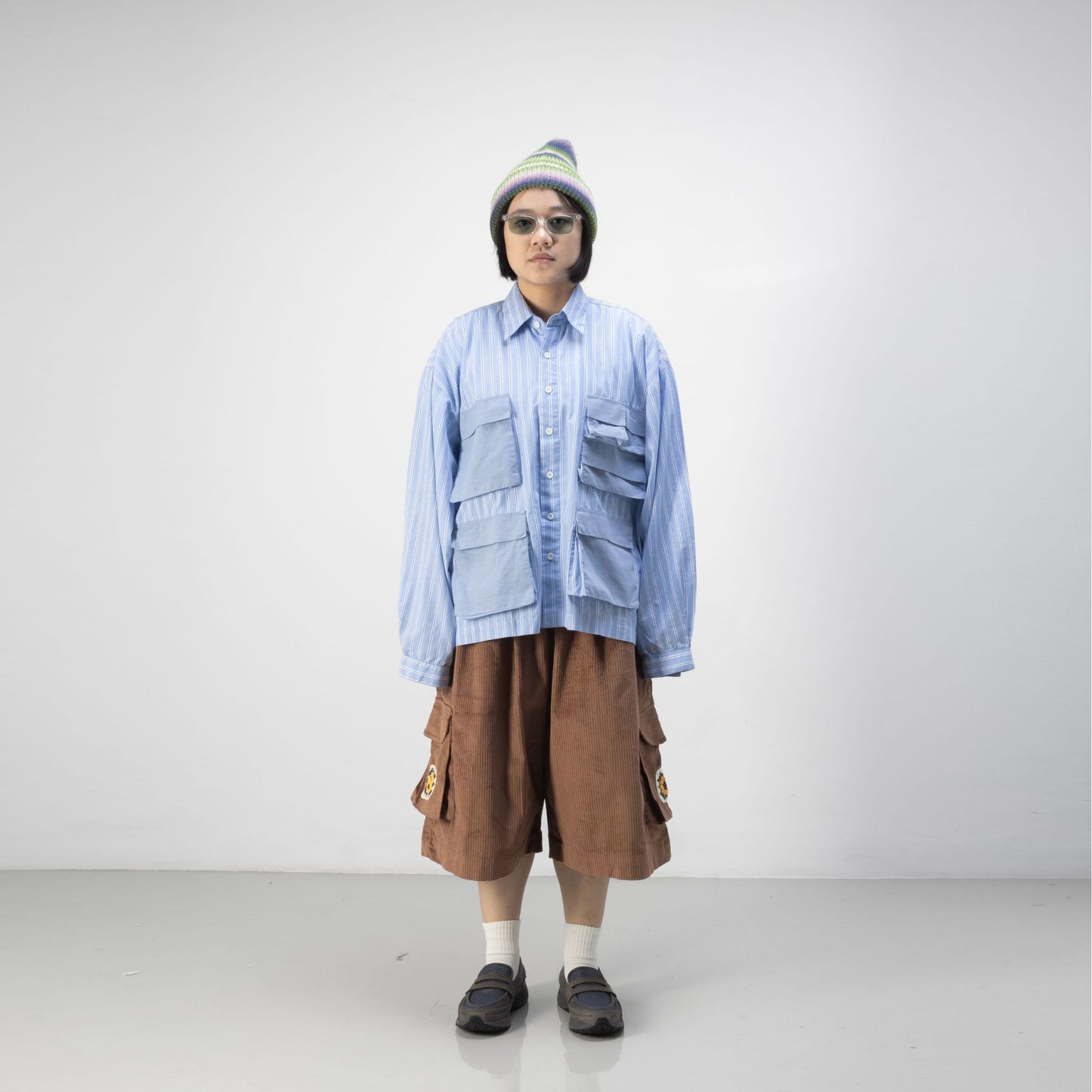 LEPA SHIRT L/S STRIPES BLUE