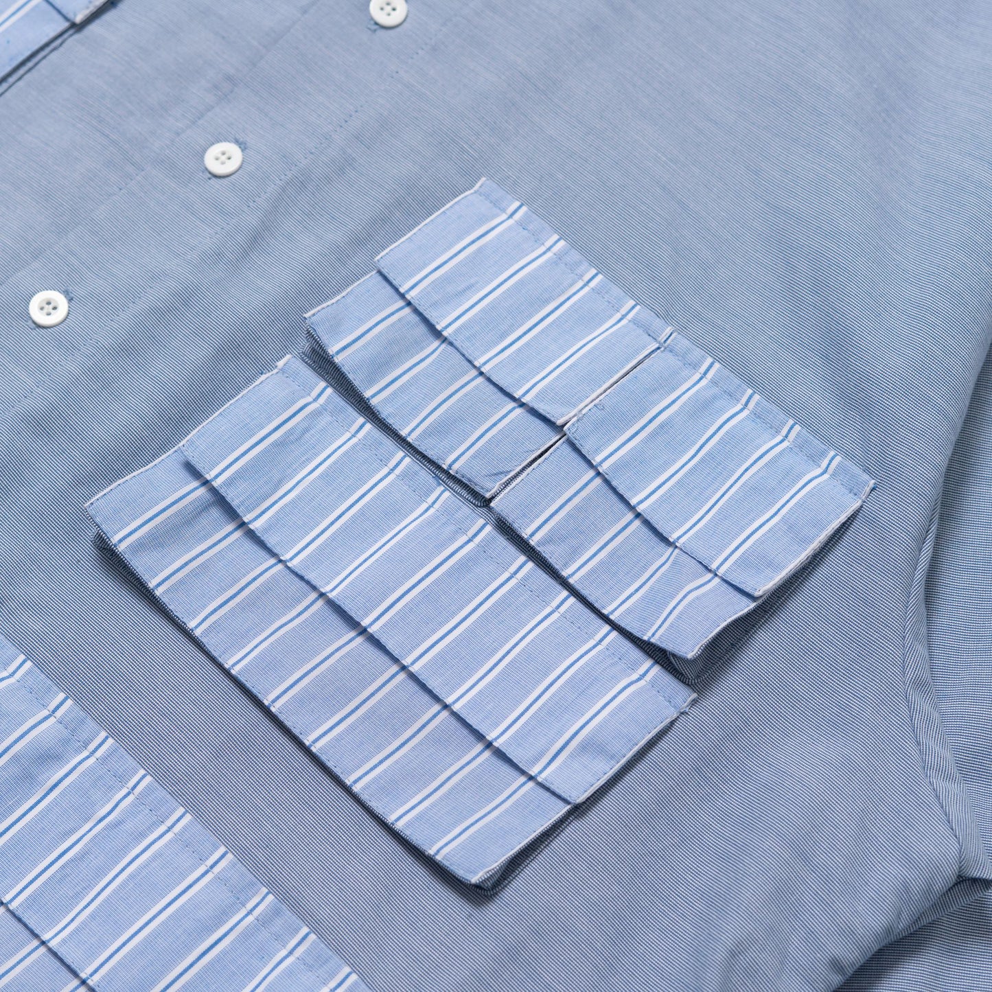 LEPA SHIRT L/S HAIRLINE STRIPES BLUE
