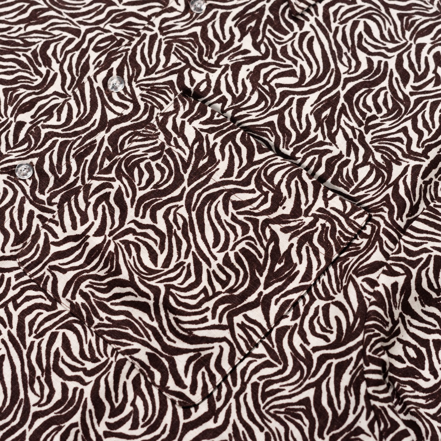 NAKANO SHIRT PATTERN BROWN WHITE TNOI