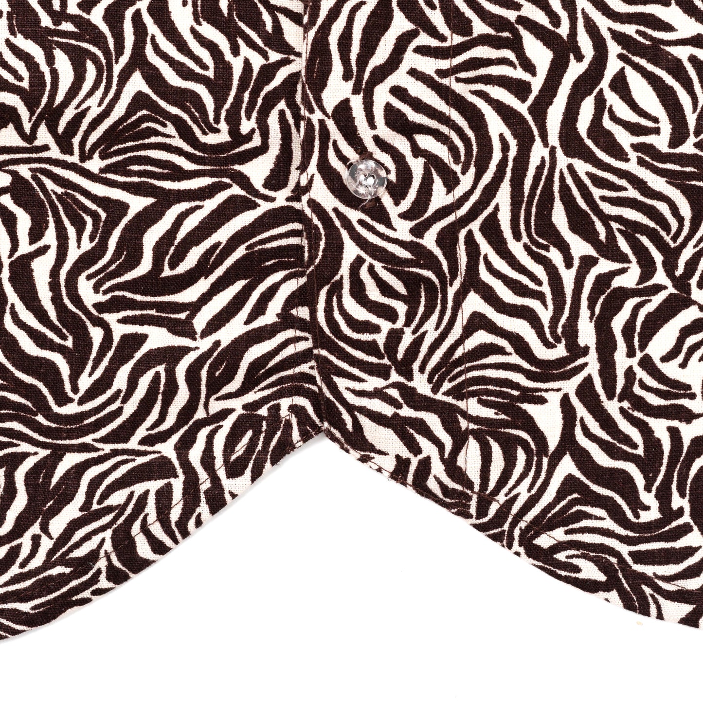 NAKANO SHIRT PATTERN BROWN WHITE TNOI