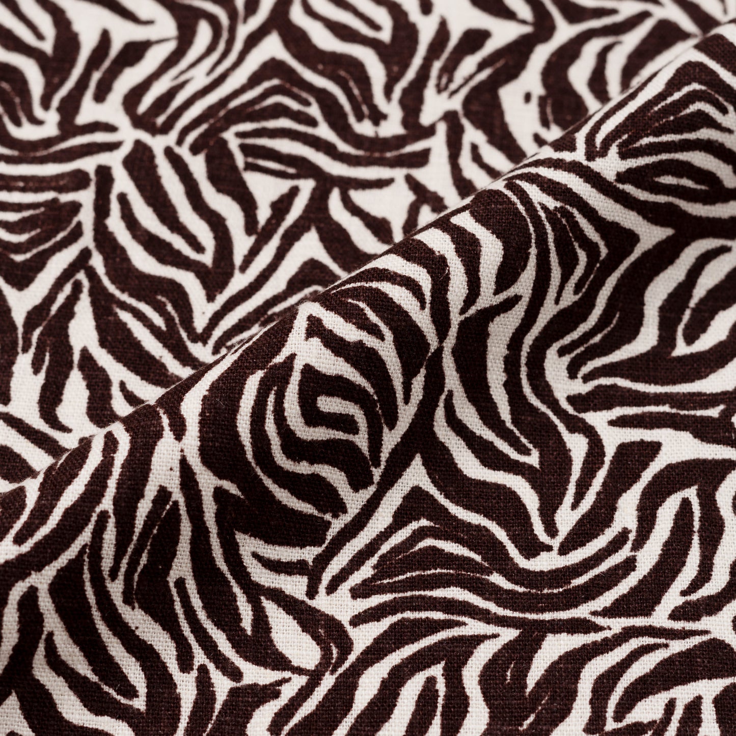 NOMIZU SHIRT PATTERN BROWN WHITE TNOI