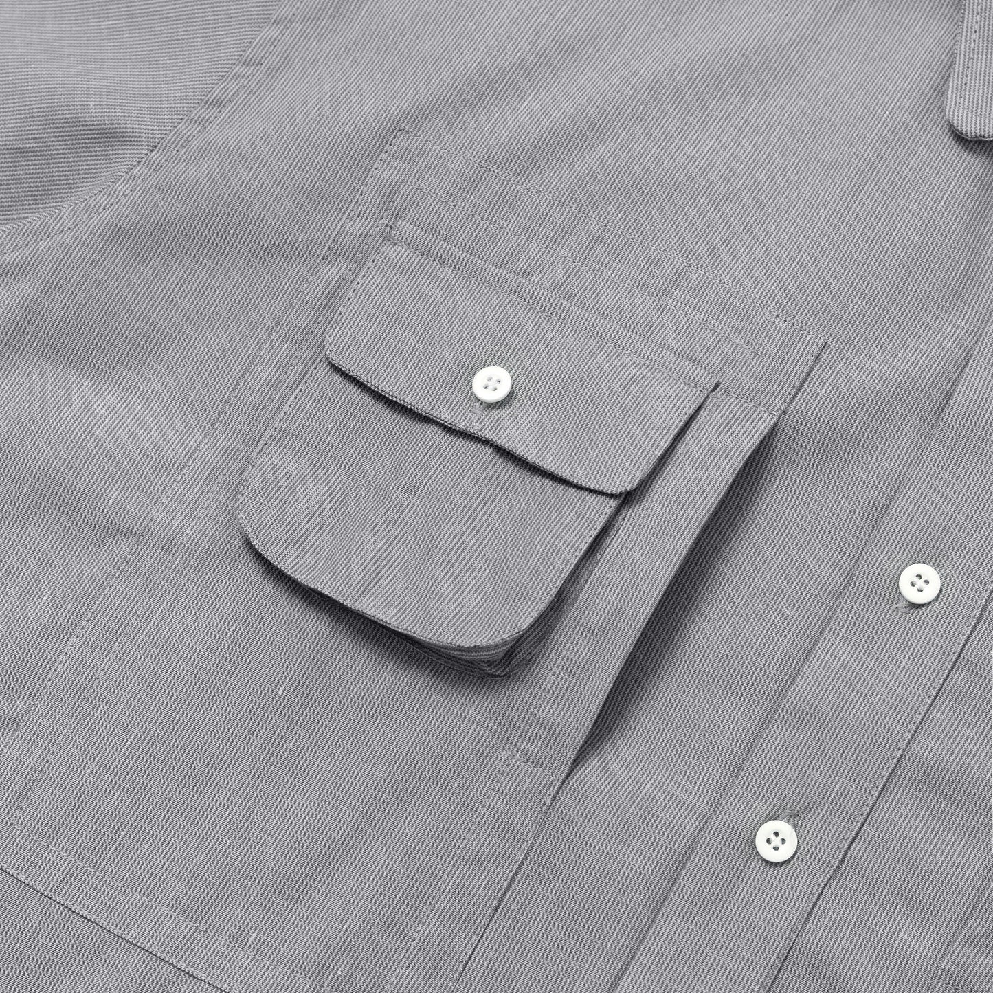 NOMIZU SHIRT STRIPES GRAY TNOI