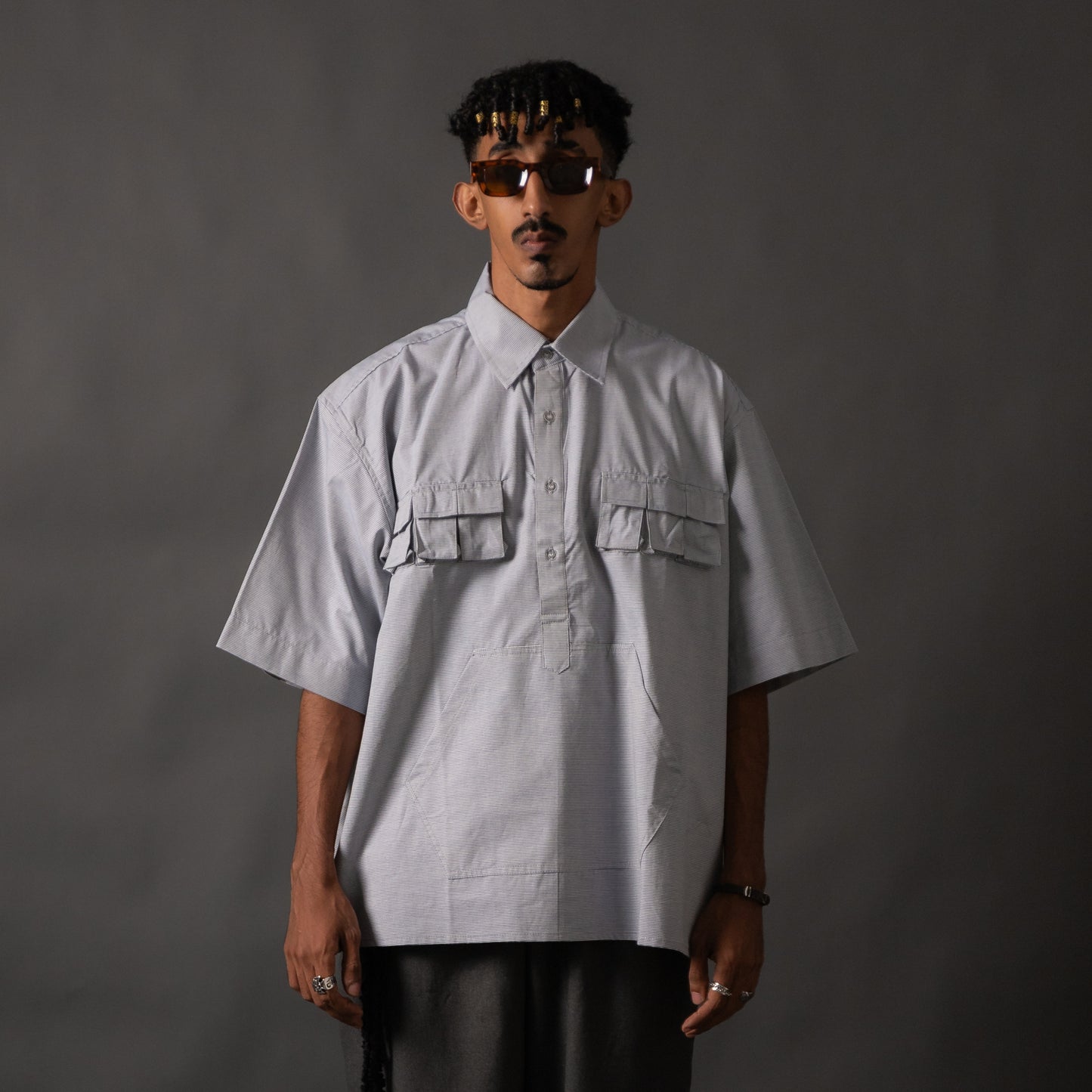 KANGAROO SHIRT STRIPES BLUE TNOI