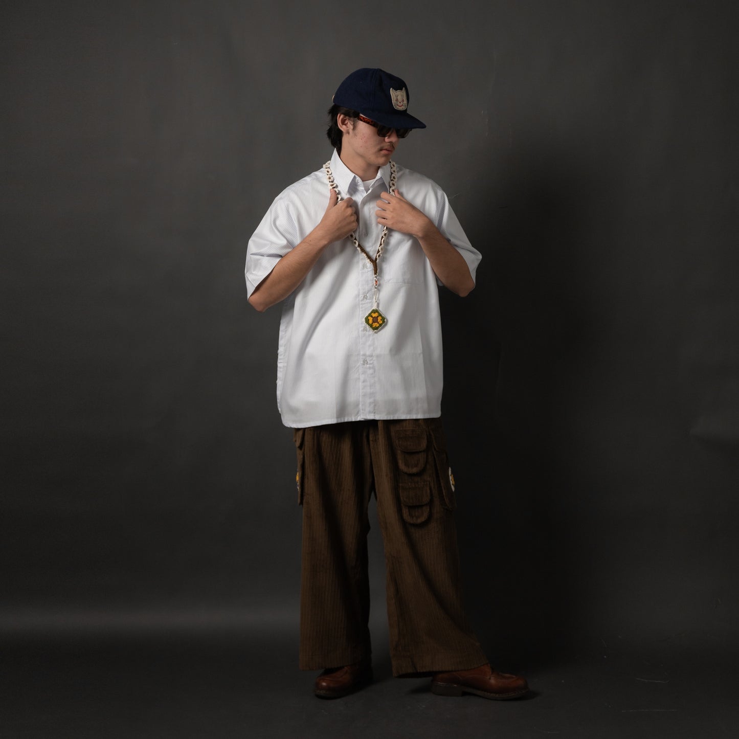 NAKANO SHIRT STRIPES WHITE TNOI