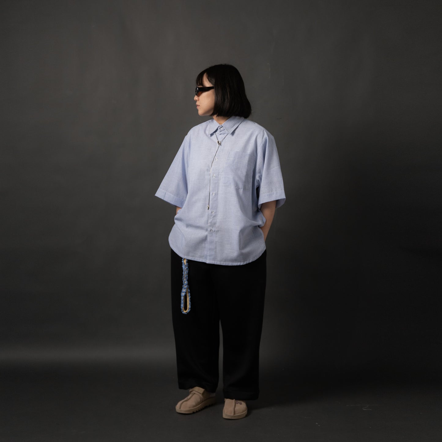 NAKANO SHIRT STRIPES BLUE TNOI