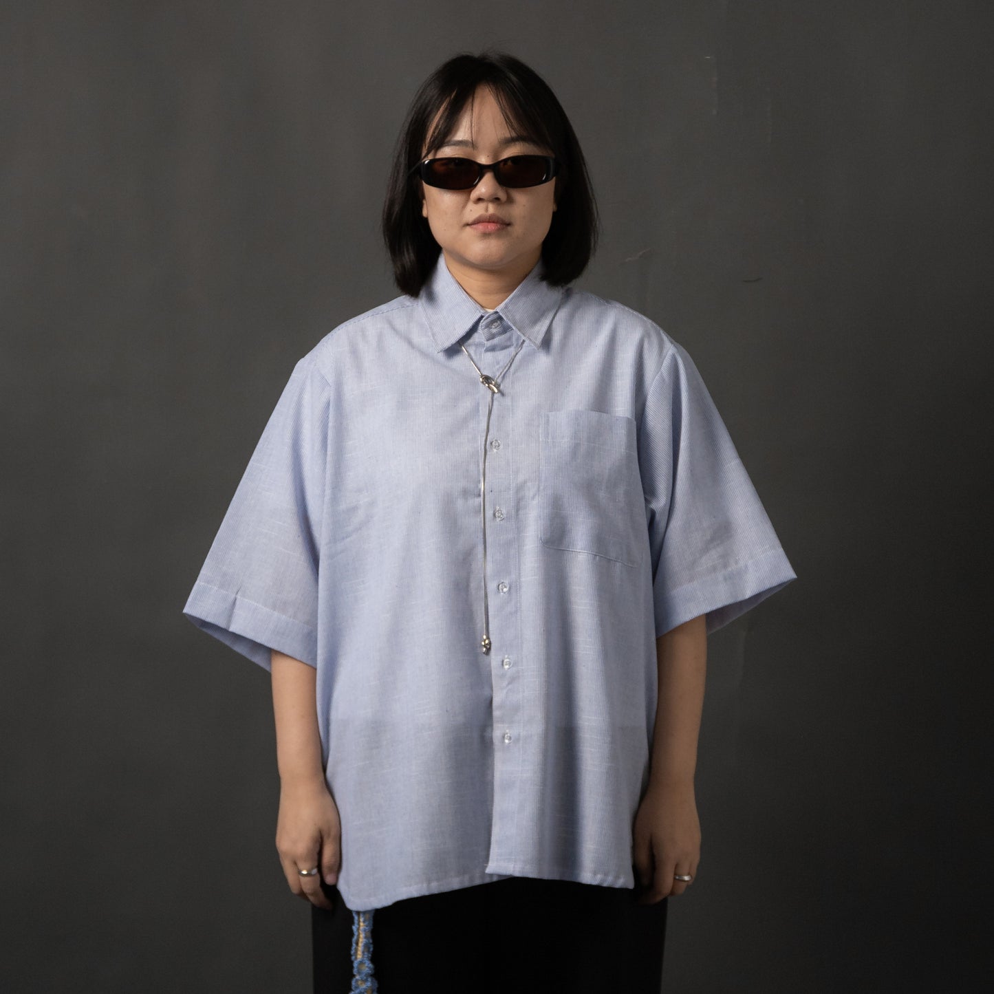NAKANO SHIRT STRIPES BLUE TNOI
