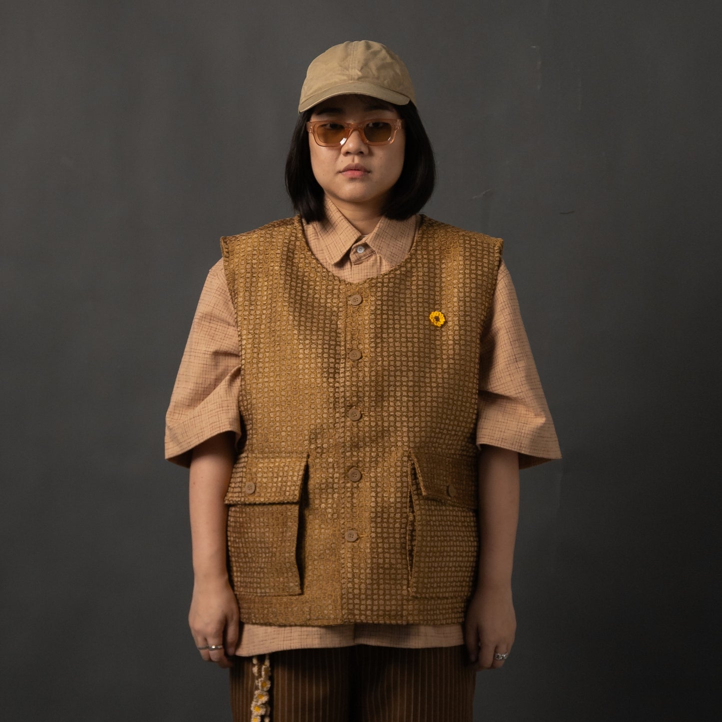 DEMUSAN VEST ANTIQUE BROWN TNOI