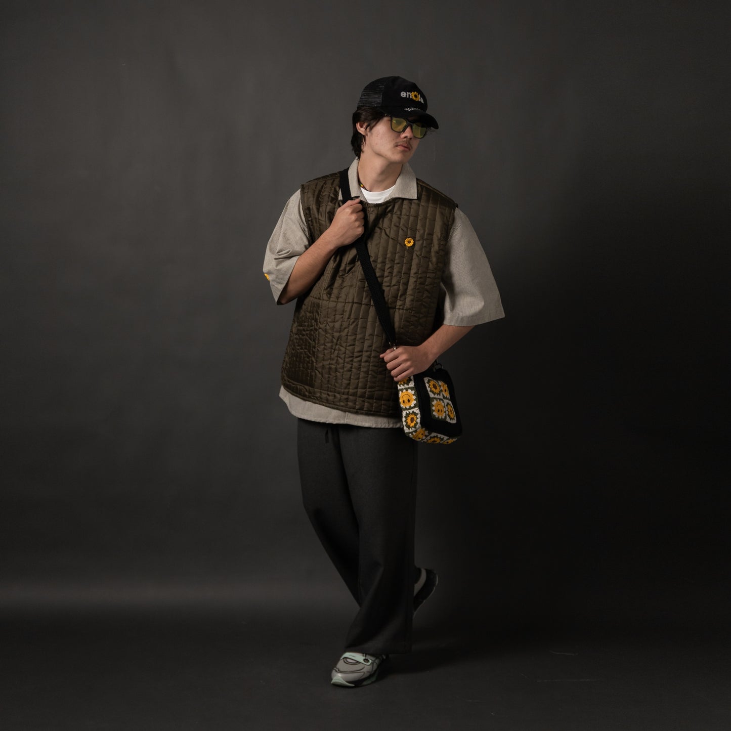 KISA PANTS SEMI WOOL GRAY TNOI