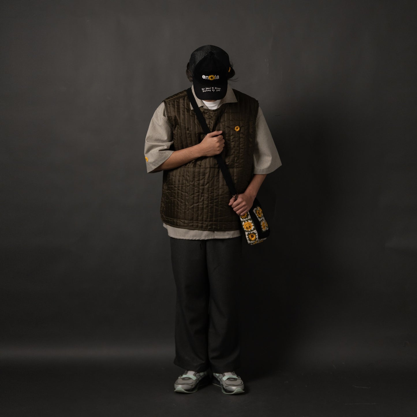 DORU VEST QUILTED OLIVE TNOI