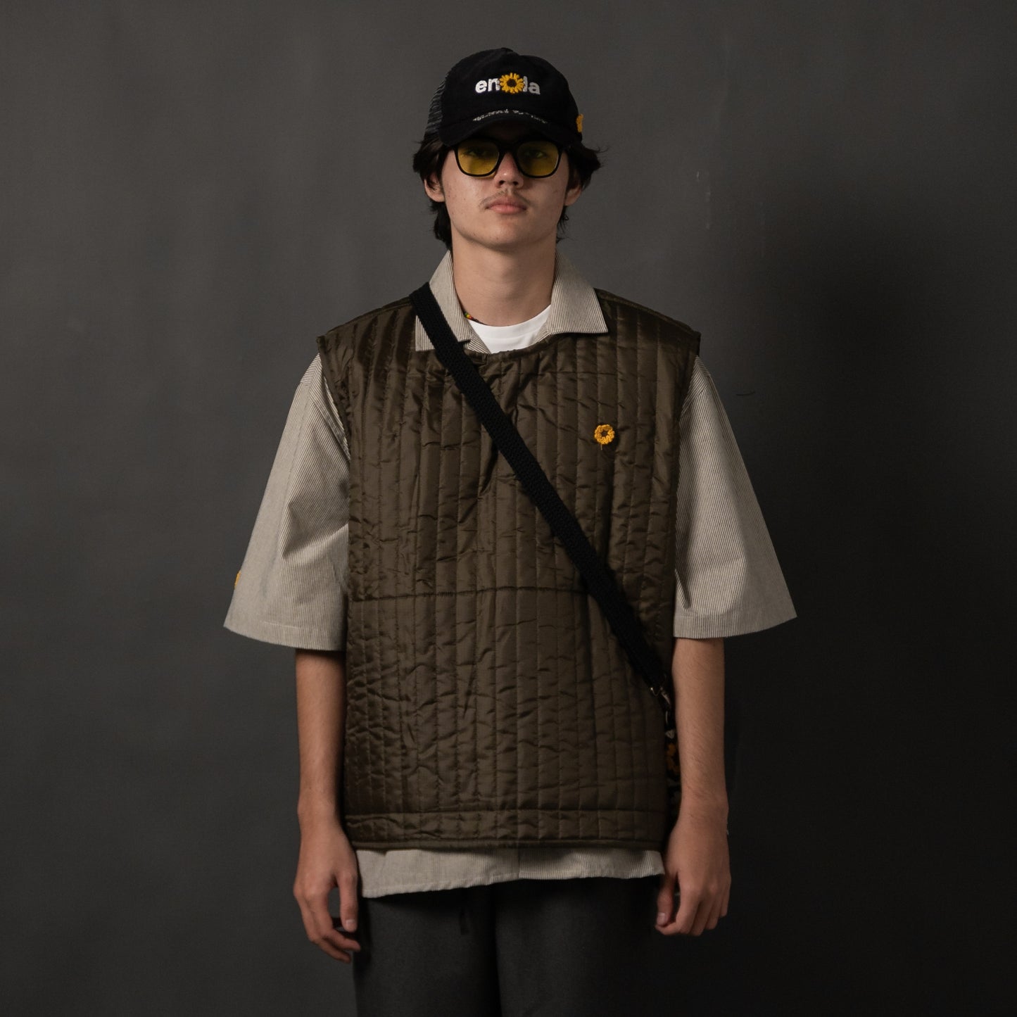DORU VEST QUILTED OLIVE TNOI