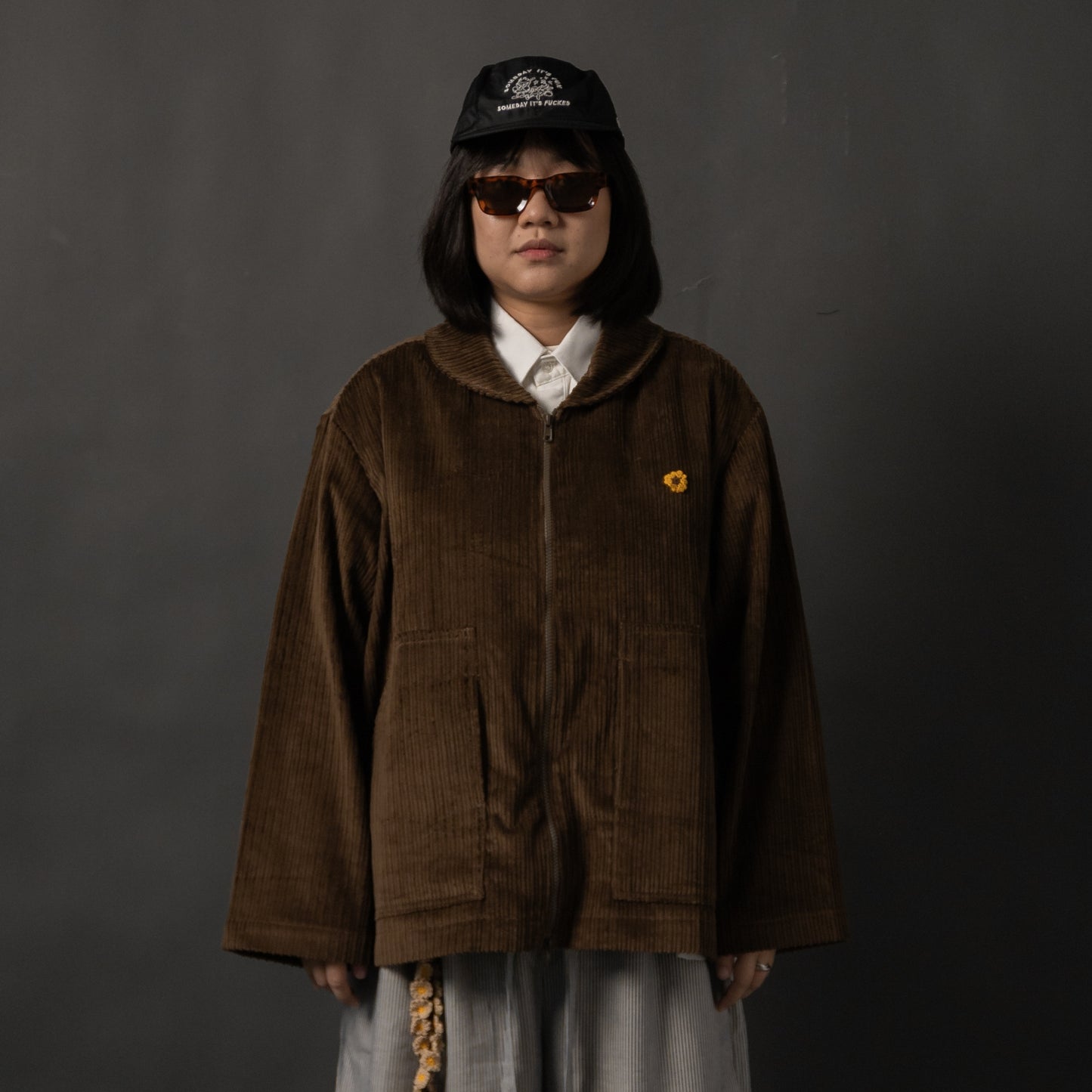 WORK JACKET CORDUROY OLIVE TNOI