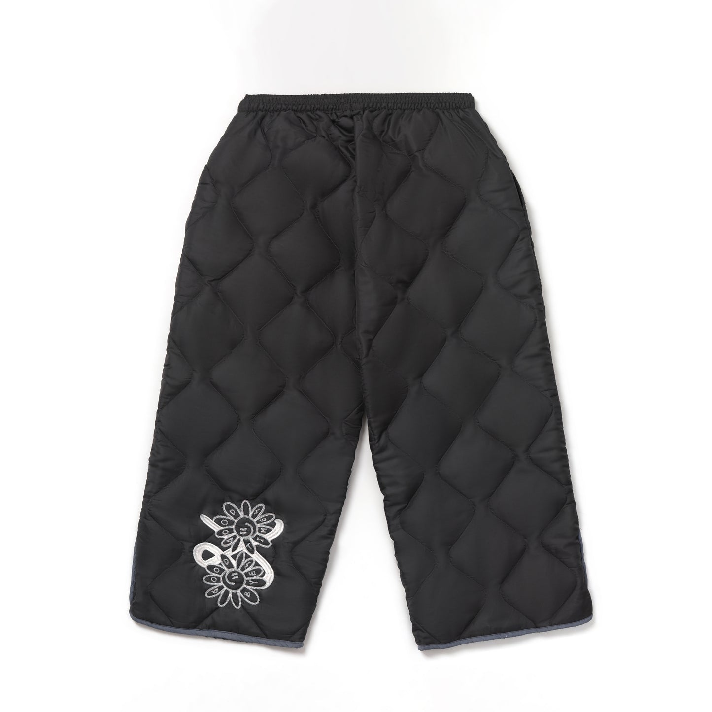 GRAY QUILT PANTS