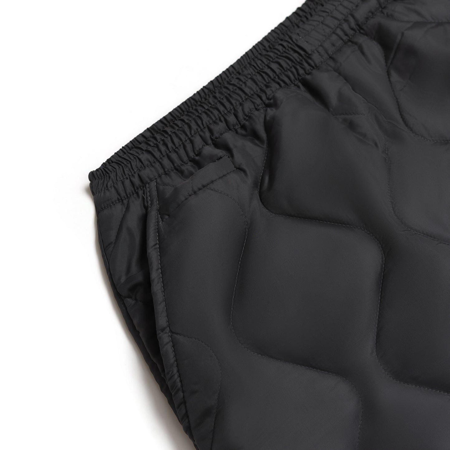 GRAY QUILT PANTS