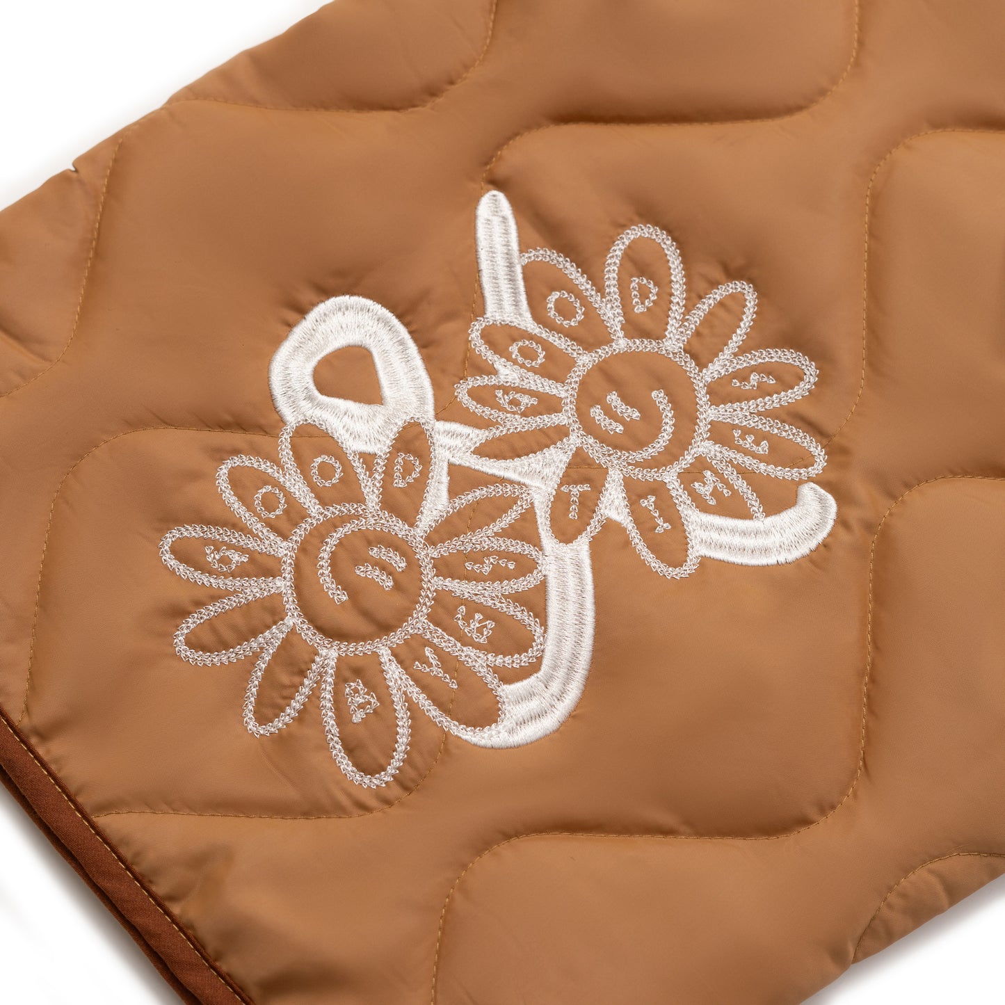 LIGHT BROWN QUILT PANTS