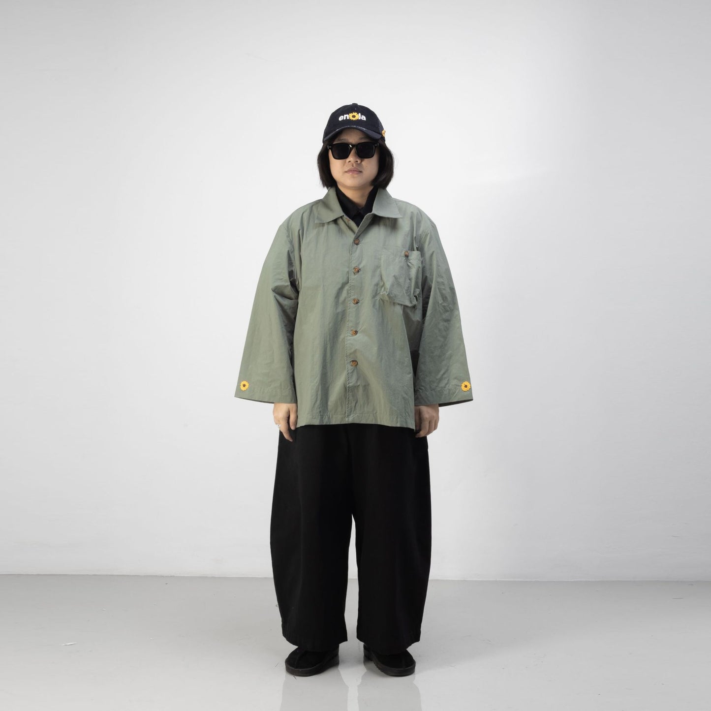 SABA OVERSHIRT GRAY/GREEN