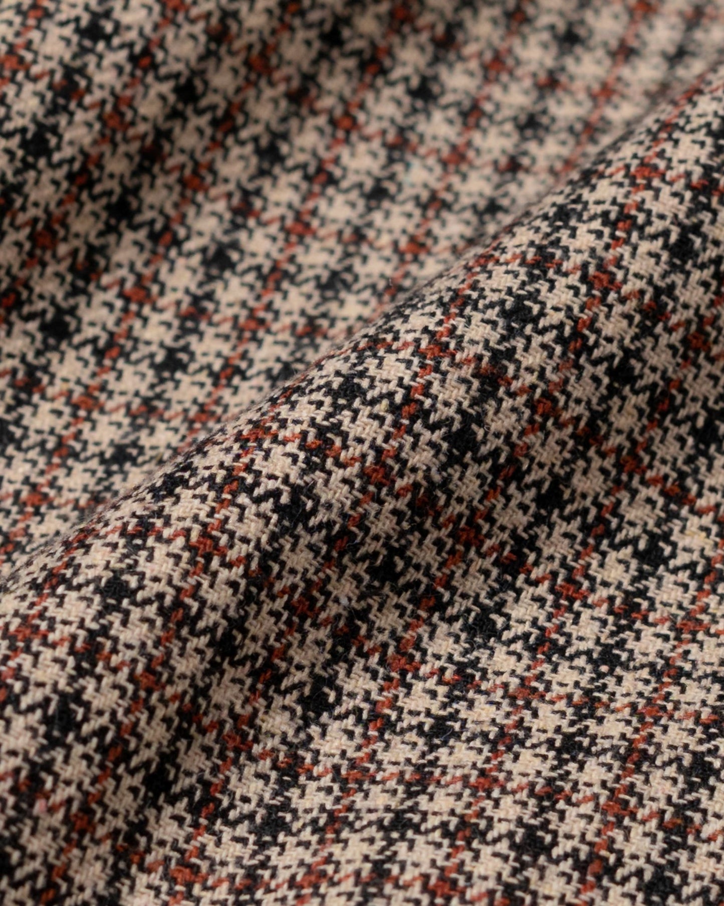 SPORTS JACKET SEMI WOOL CHECKERED BROWN