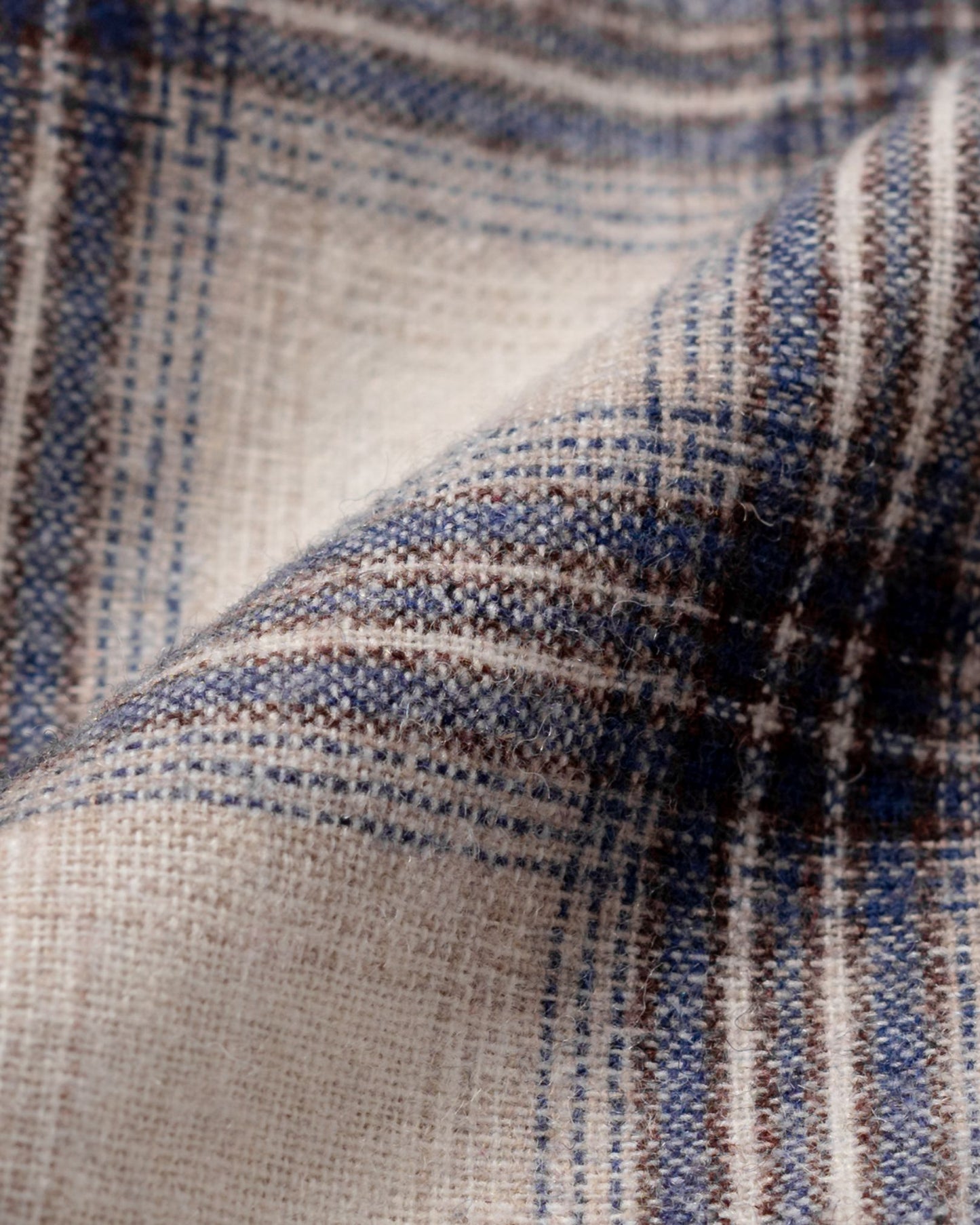TORORU SHORTS SEMI WOOL CHECKERED BLUE