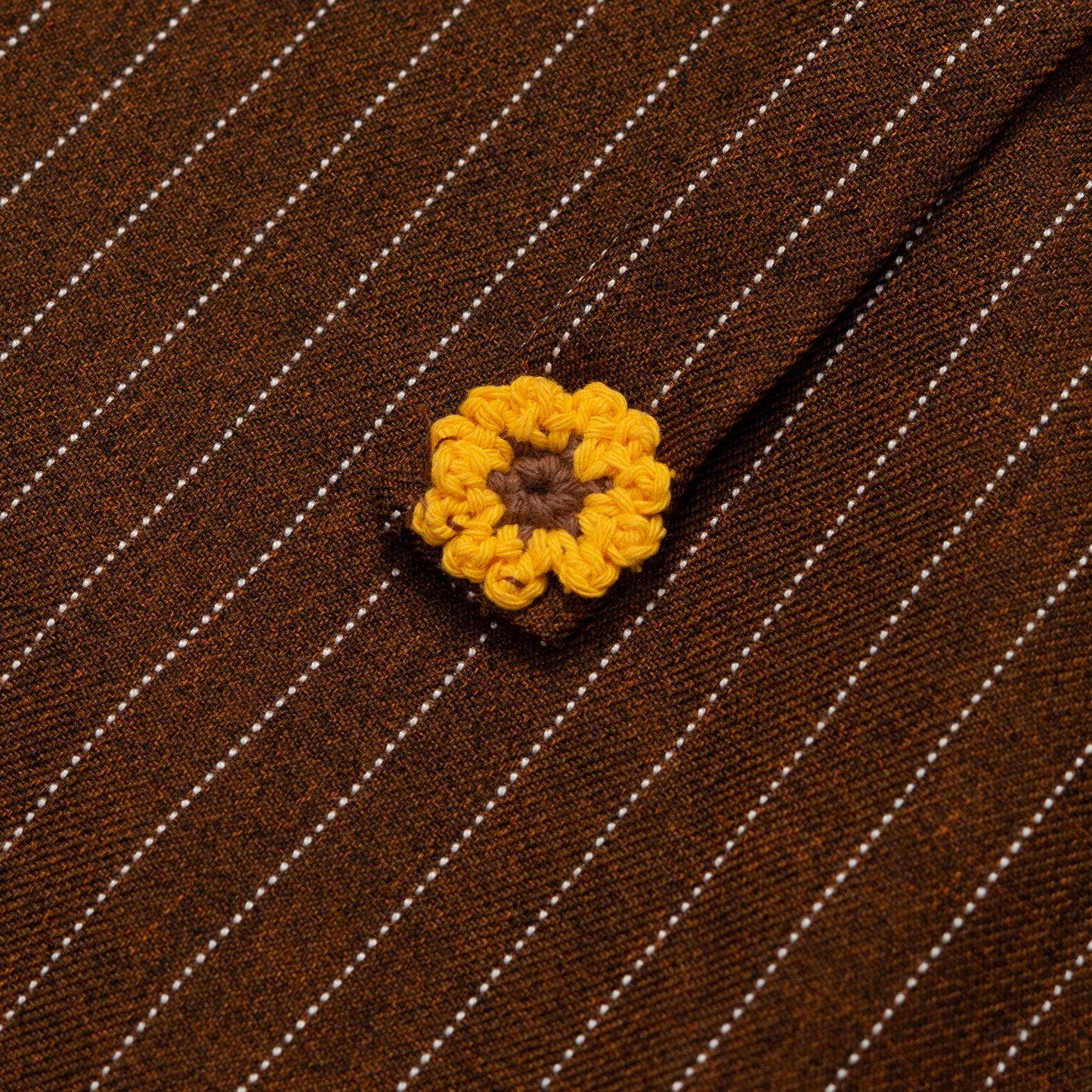 TORORU SHORTS SEMI WOOL STRIPES BROWN TNOI