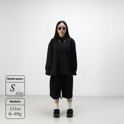 LEDO L/S SEMI WOOL BLACK‎ ‎