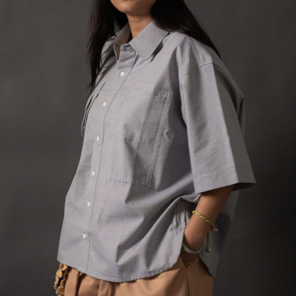 NOMIZU SHIRT STRIPES BLUE TNOI