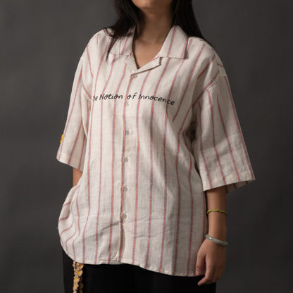 SHINKOIWA SHIRT LINEN STRIPES TNOI