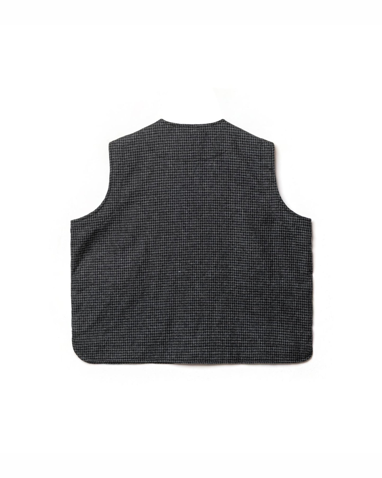 BURU VEST SEMI WOOL PATTERN GRAY