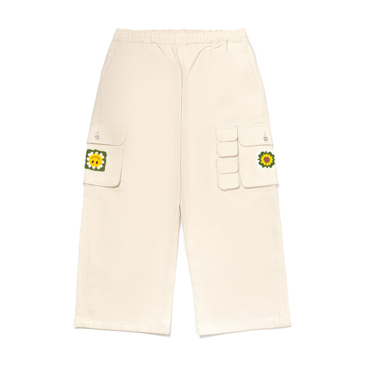 WHITE CARGO NOMO PANTS