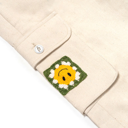 WHITE CARGO NOMO PANTS