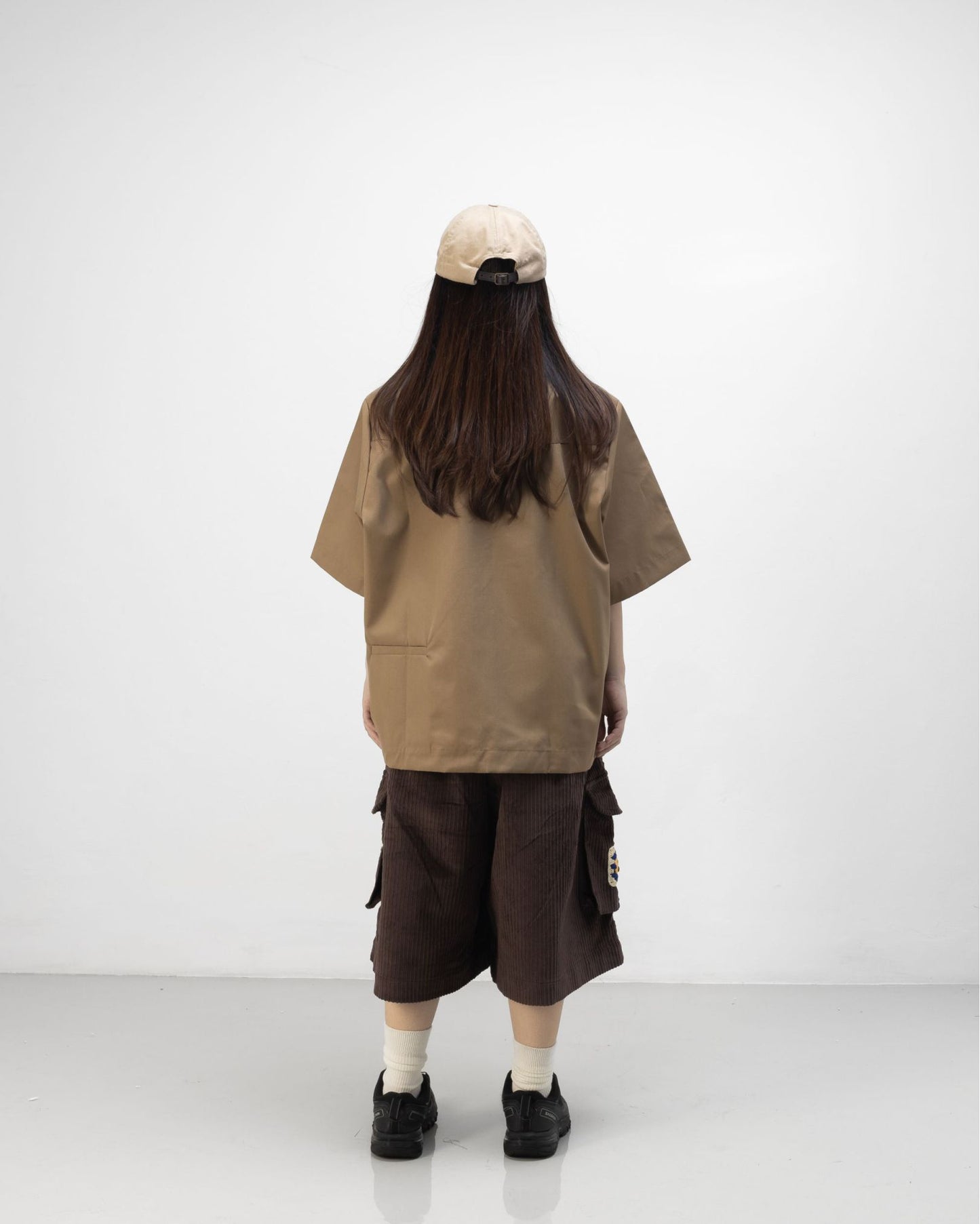 CARGO SHORTS CORDUROY DARK BROWN