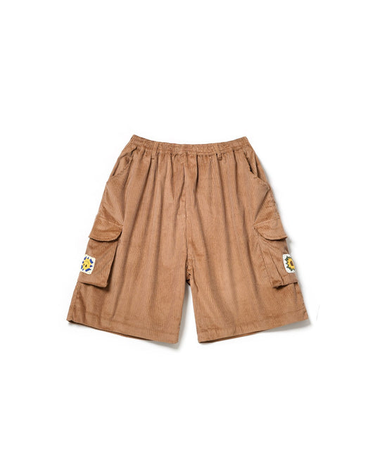CARGO SHORTS CORDUROY LIGHT BROWN