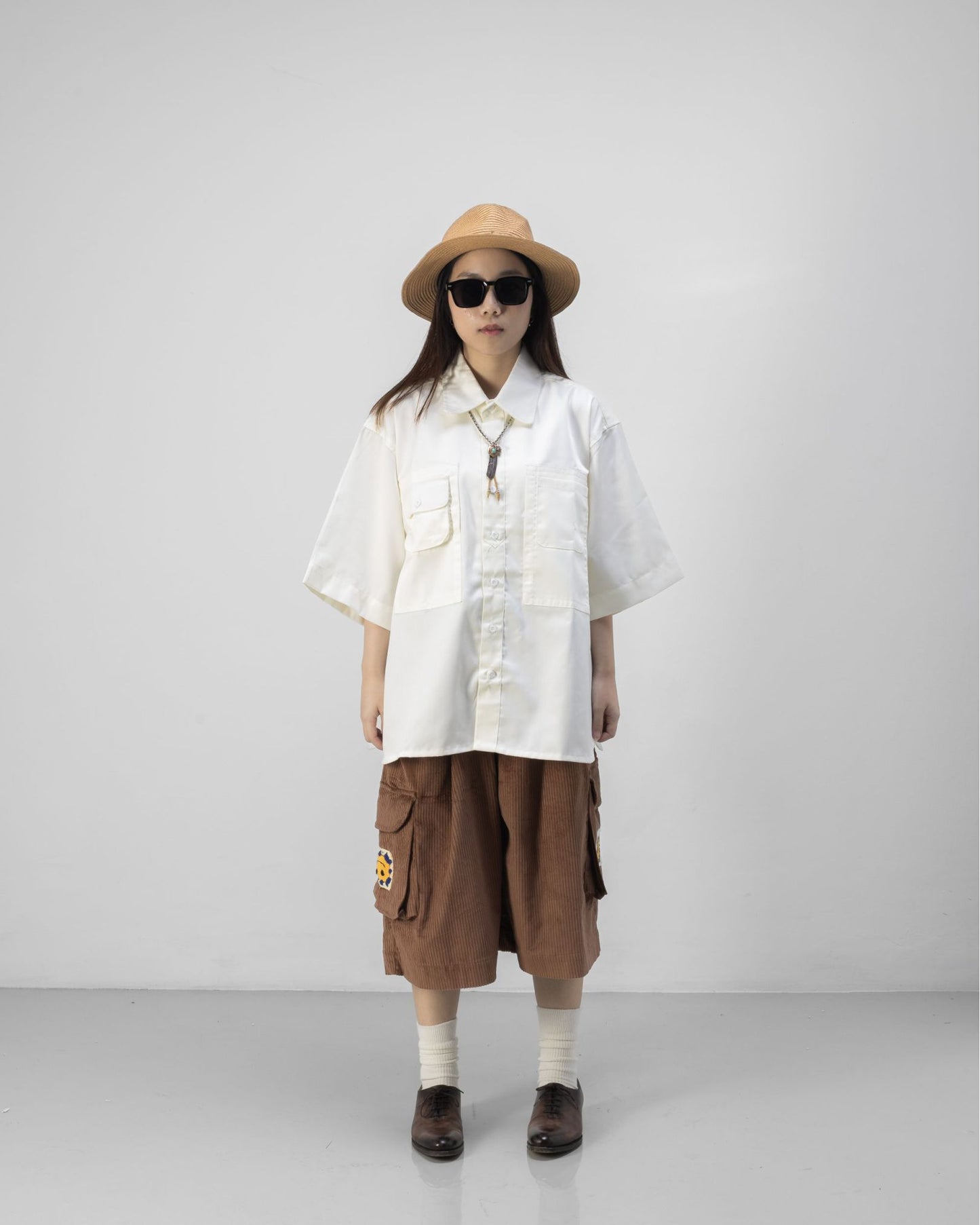 CARGO SHORTS CORDUROY LIGHT BROWN