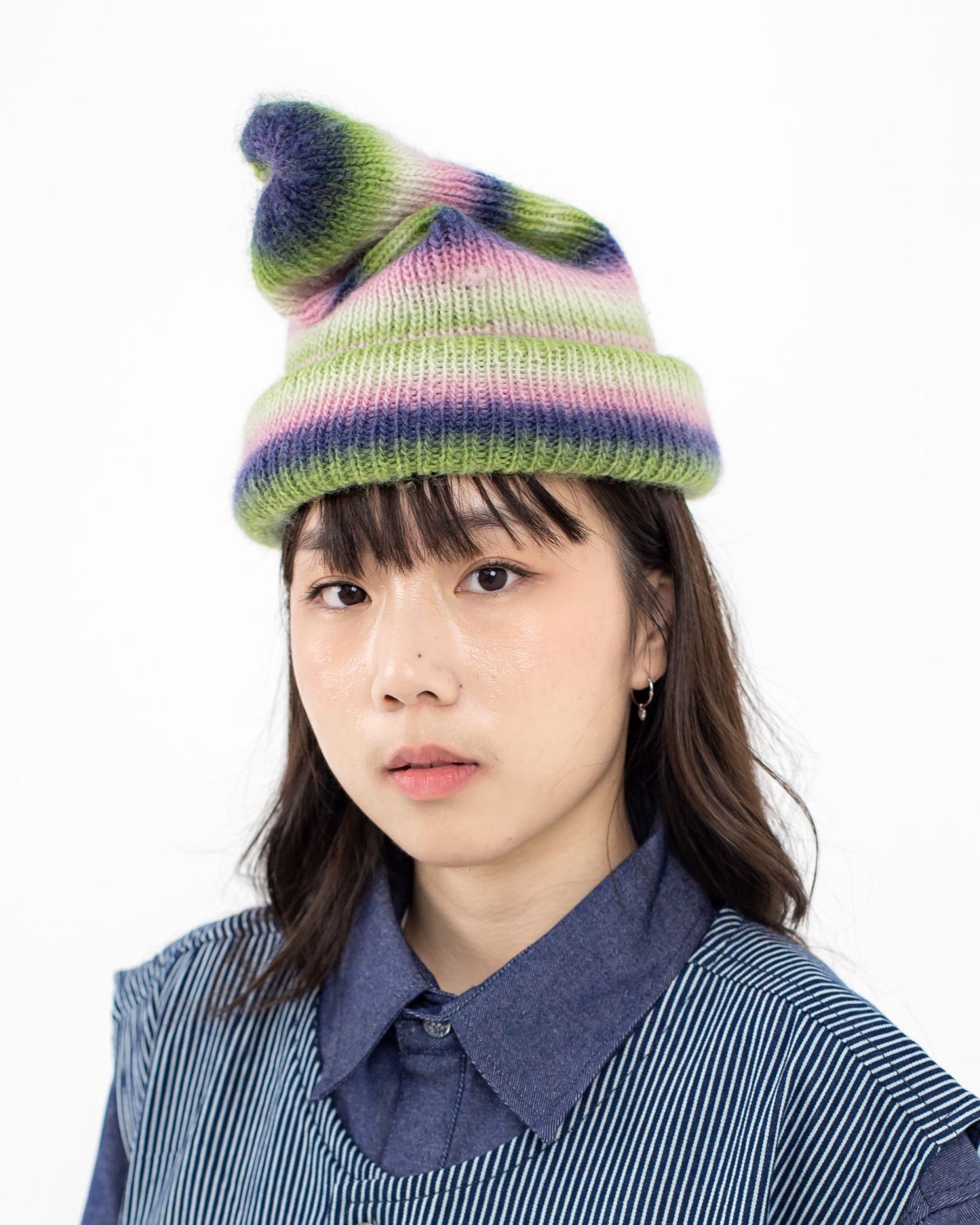 CROCHET BEANIES PINK PURPLE