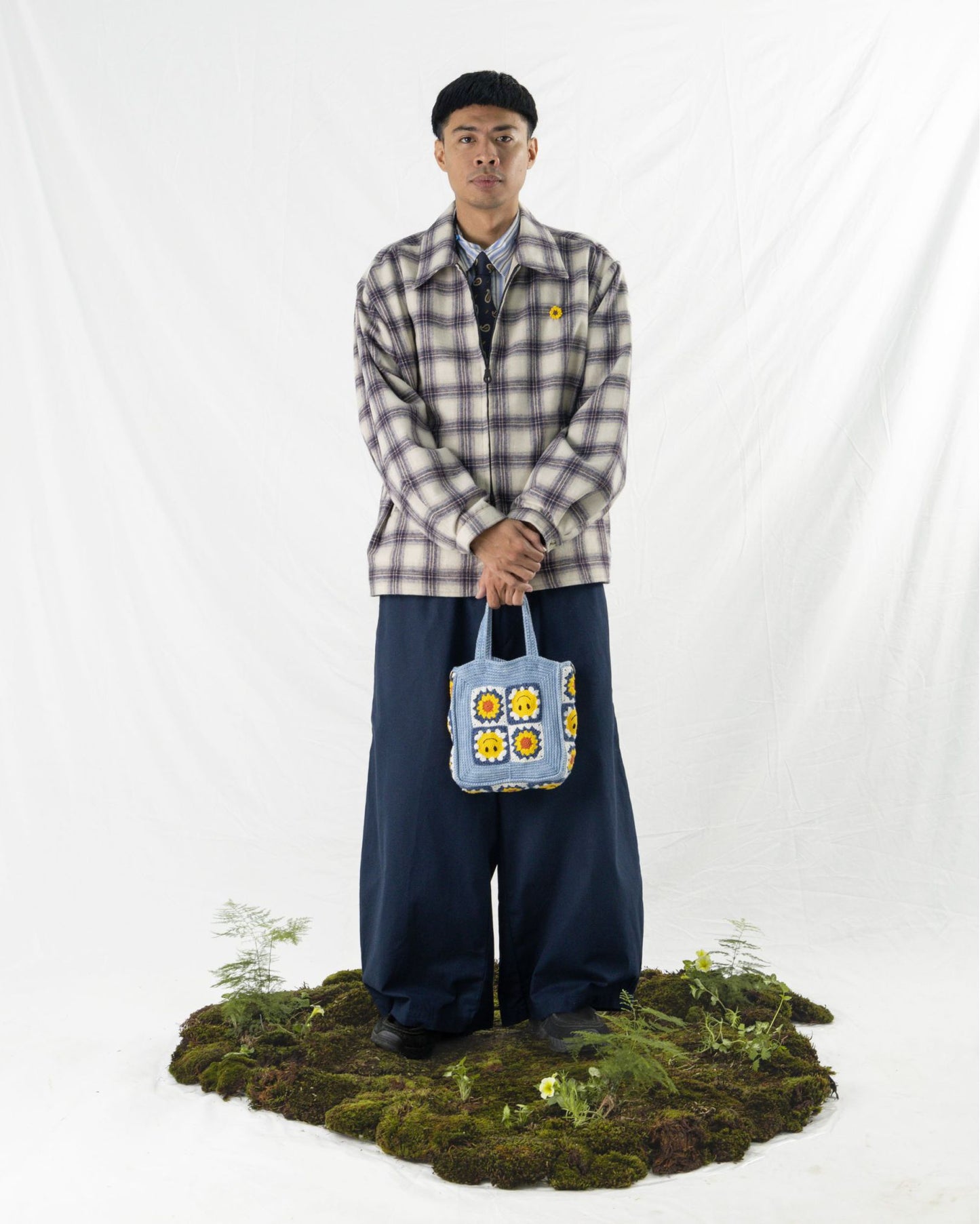DAITA BARREL PANTS CANVAS NAVY