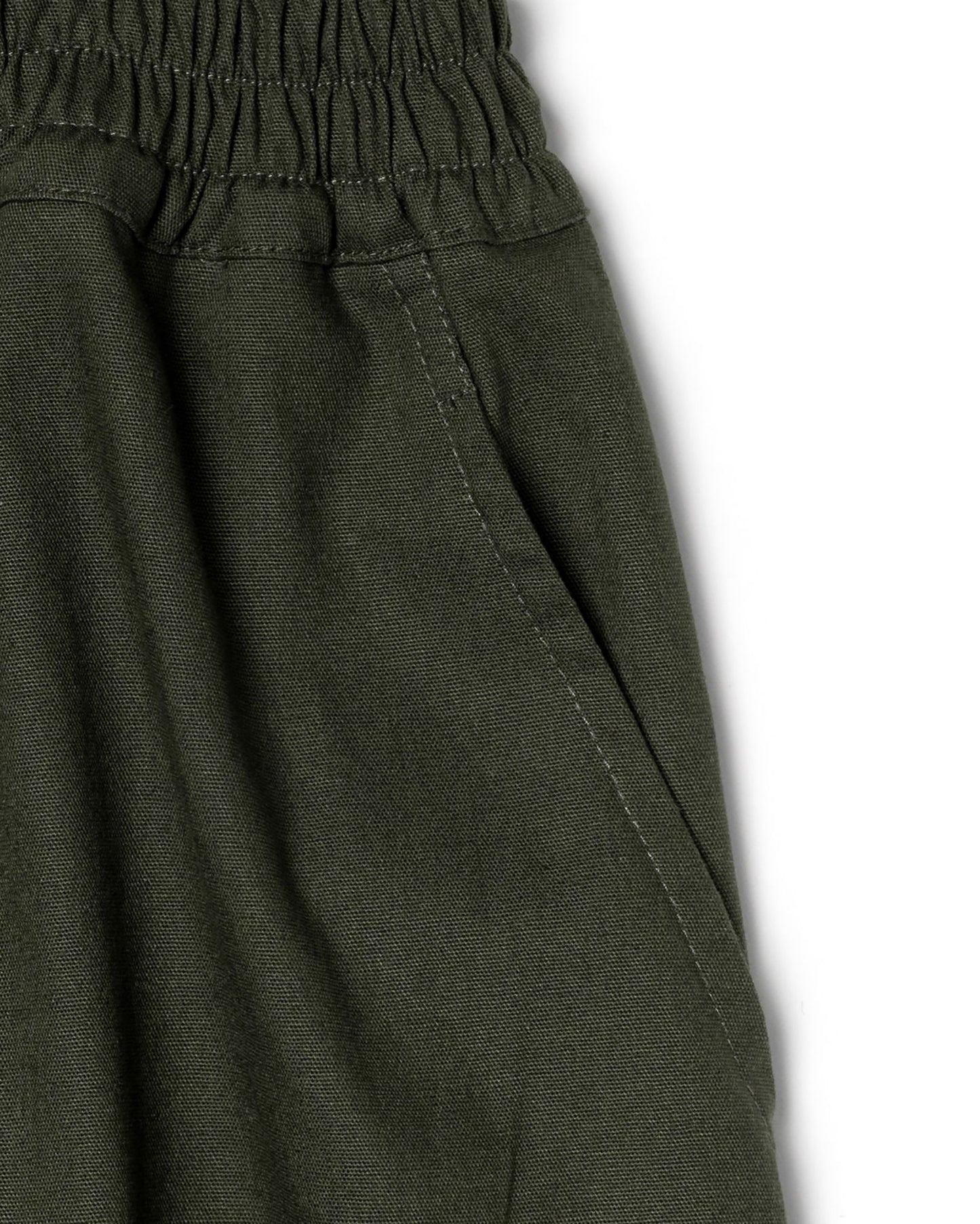 DAITA BARREL PANTS CANVAS OLIVE