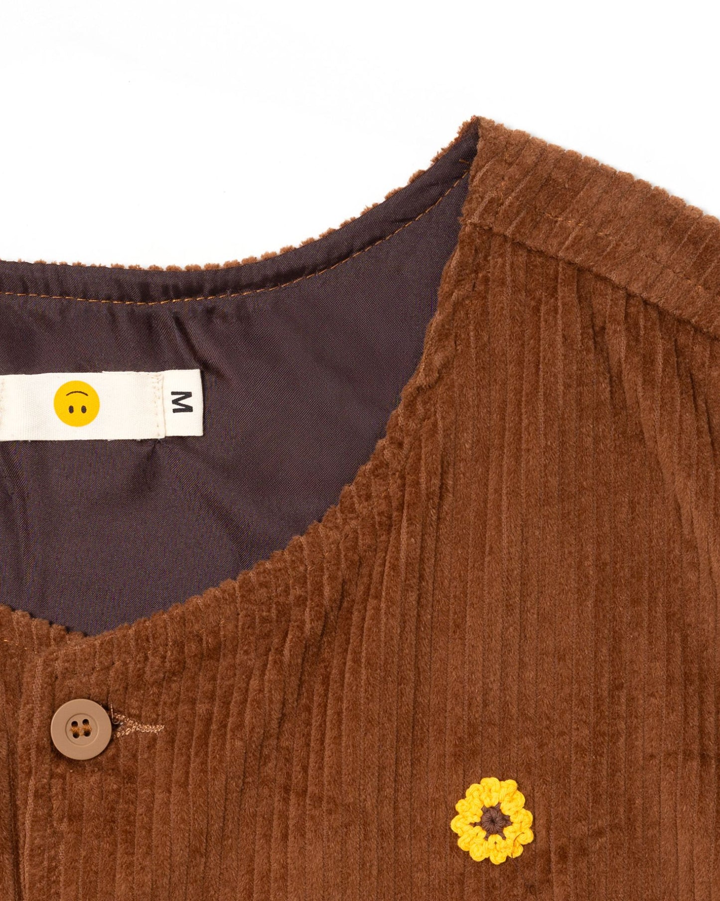 DEMUSAN VEST CORDUROY BROWN TNOI